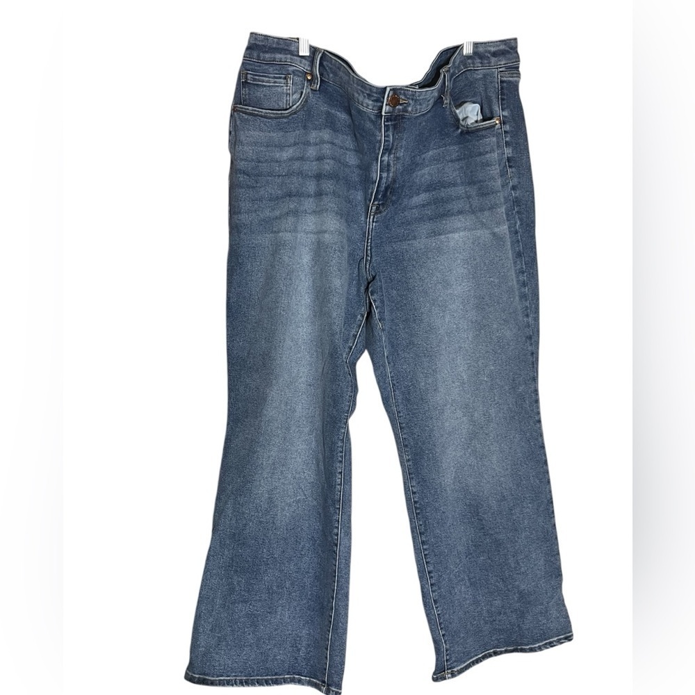 Lane Bryant plus size signature fit mid rise boot cut denim jeans bootcut